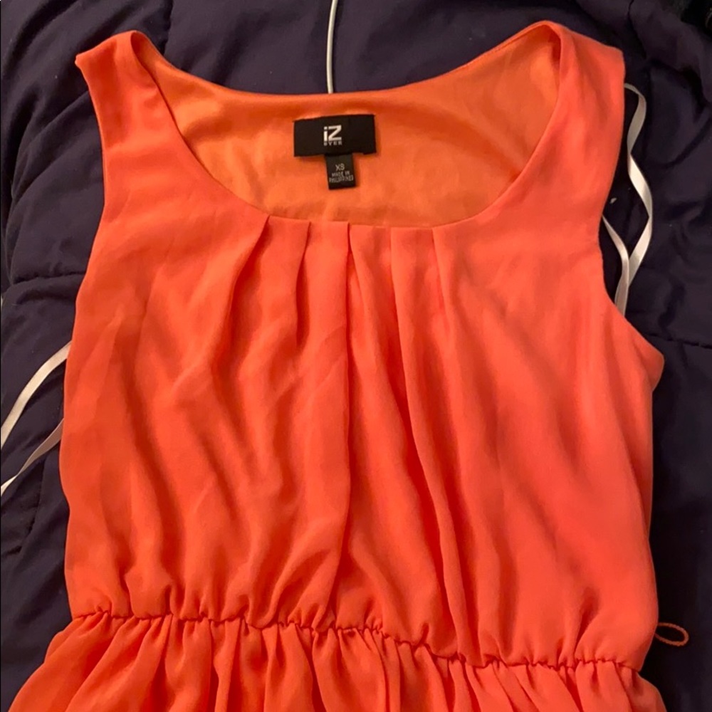 Coral tank top dress